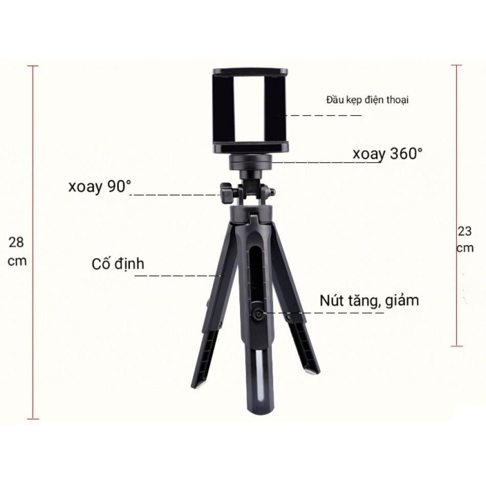 Tripod Mini Xoay 360 Độ Cho Điện Thoại