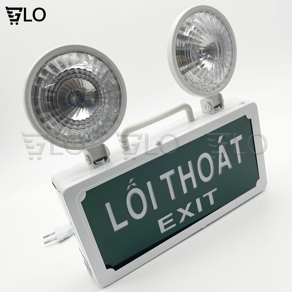 Đèn Sự Cố Khẩn Cấp Chiếu Sáng Kết Hợp Biển Chỉ Dẫn Thoát Nạn Exit
