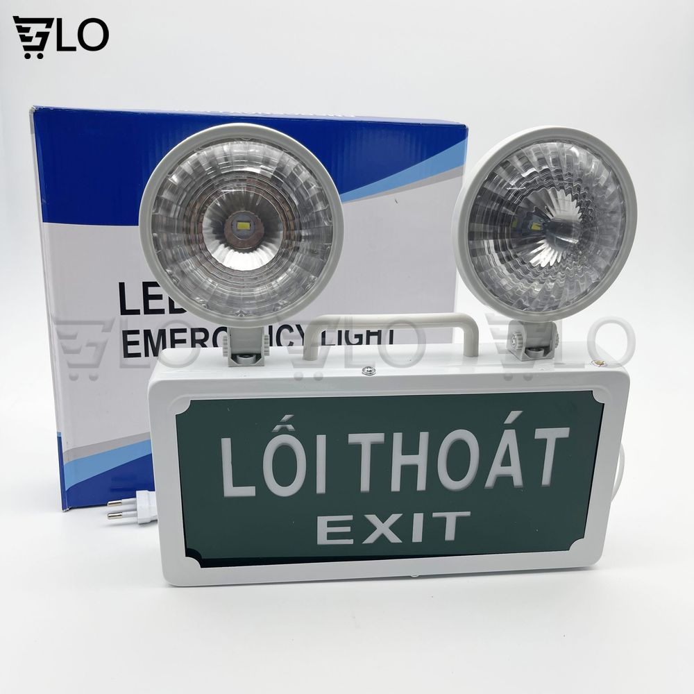Đèn Sự Cố Khẩn Cấp Chiếu Sáng Kết Hợp Biển Chỉ Dẫn Thoát Nạn Exit