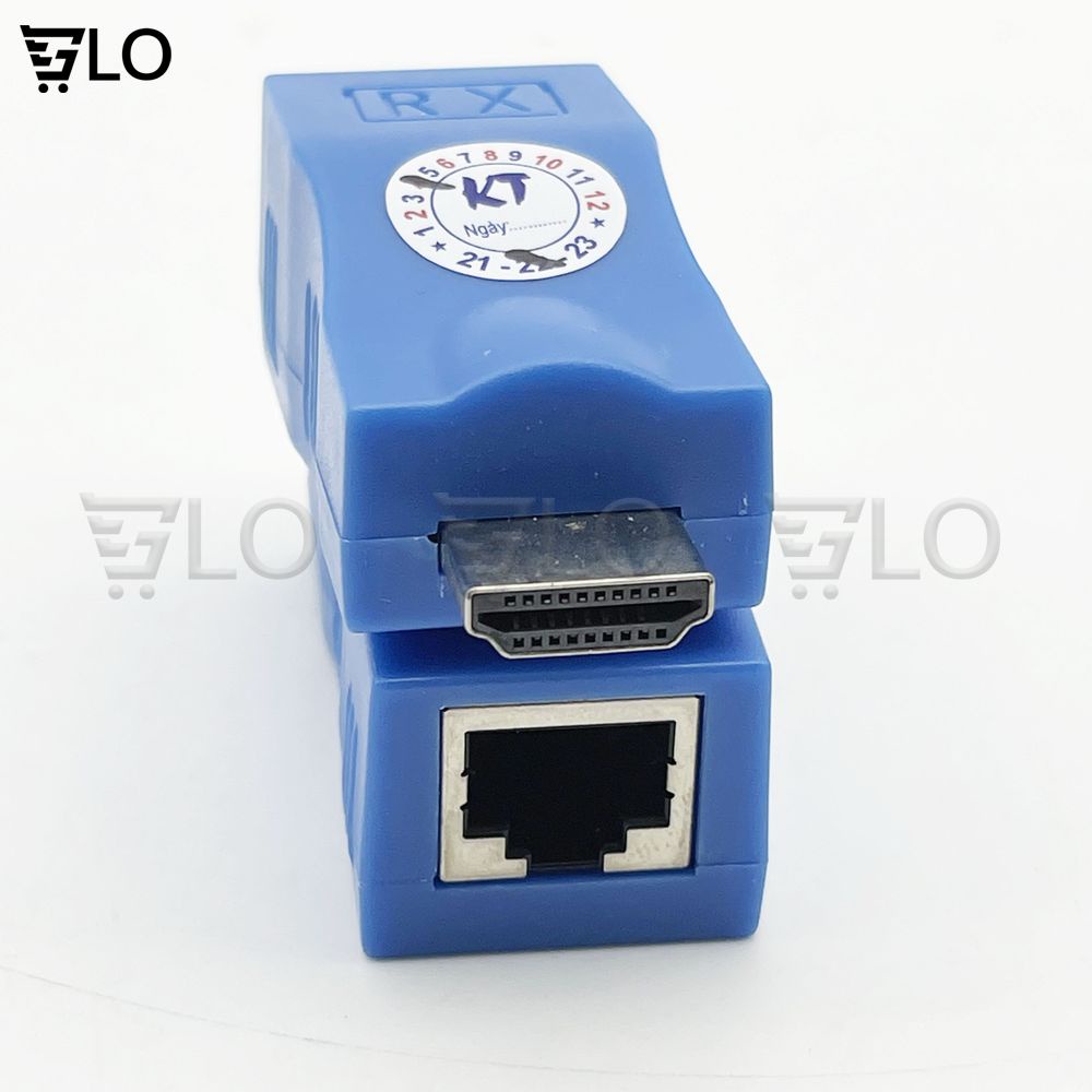 Bộ Thiết Bị Nối Dài HDMI Bằng Dây Lan 30-60m (Hdmi Extender 60m) - Bộ Kích Tín Hiệu HDMI Chống Nhiễu Cực Tốt