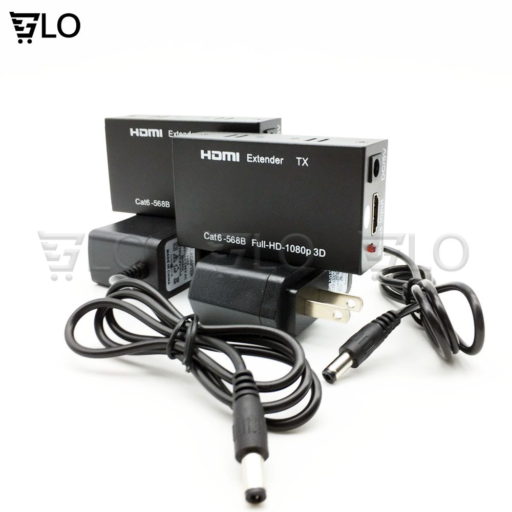 Bộ Thiết Bị Nối Dài HDMI Bằng Dây Lan 30-60m (Hdmi Extender 60m) - Bộ Kích Tín Hiệu HDMI Chống Nhiễu Cực Tốt