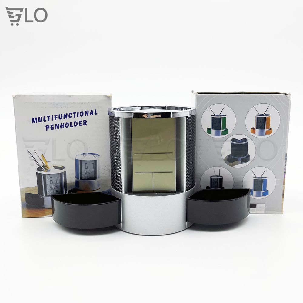 Hộp Đựng Bút Có Đồng Hồ Tiện Lợi