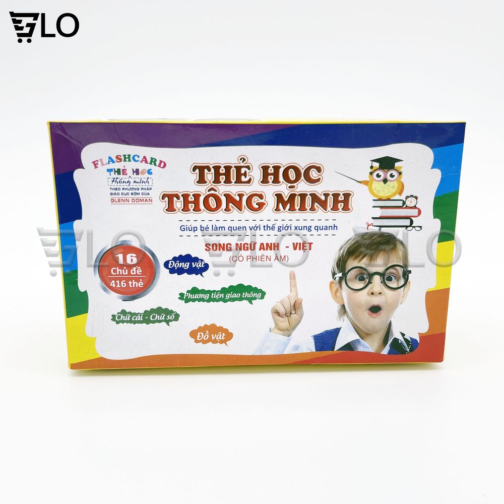 Bộ Thẻ Học 16 Chủ Đề Song Ngữ Anh Việt Có 416 Thẻ