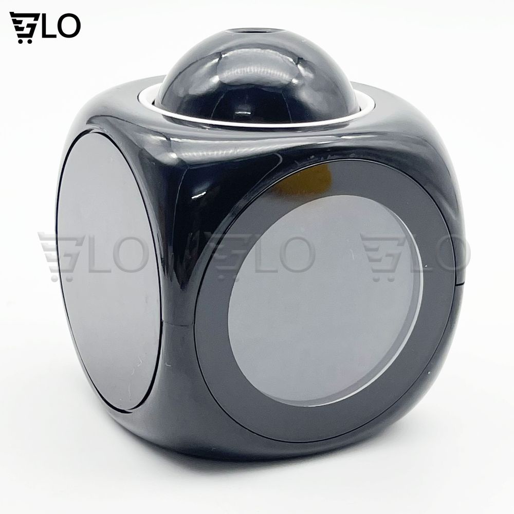Đồng Hồ Báo Thức Hiển Thị Giờ, Nhiệt Độ Có Giọng Nói, Tích Hợp Đèn Led Chiếu Lên Tường Độc Đáo