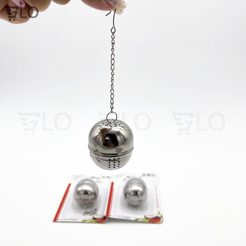 Dụng Cụ Lọc Trà Bằng Inox Hình Tròn Chất Lượng Cao, Hầm Thịt Nấu Súp, Đựng Hương Liệu