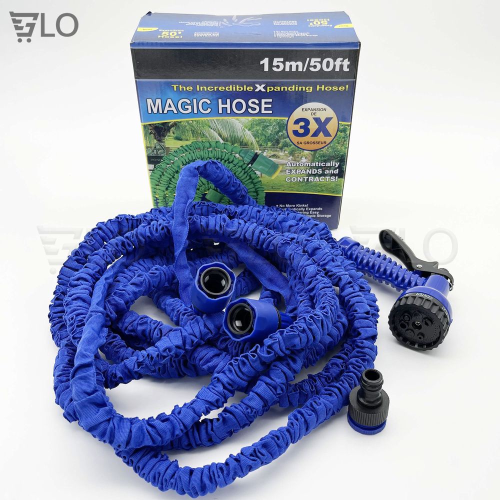 Vòi Xịt Giãn Nở 15/30m Tưới Cây, Rửa Xe Thông Minh Magic Hose