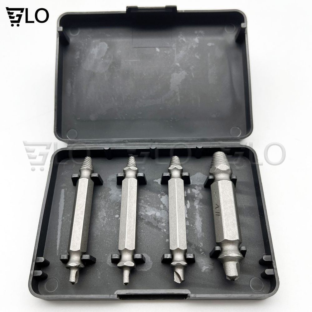 Bộ 4 Mũi Khoan Đa Năng Speed Out Giúp Loại Bỏ Ốc Vít, Bulong Chất Liệu Thép Carbon Dùng Cho Máy Khoan