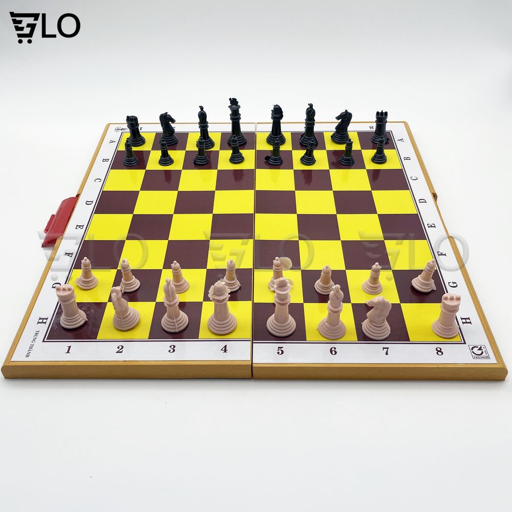 Bộ Cờ Vua Cỡ Lớn Chuẩn Quốc Tế Hộp Nhựa Xếp Gọn Kích Thước 42x42cm