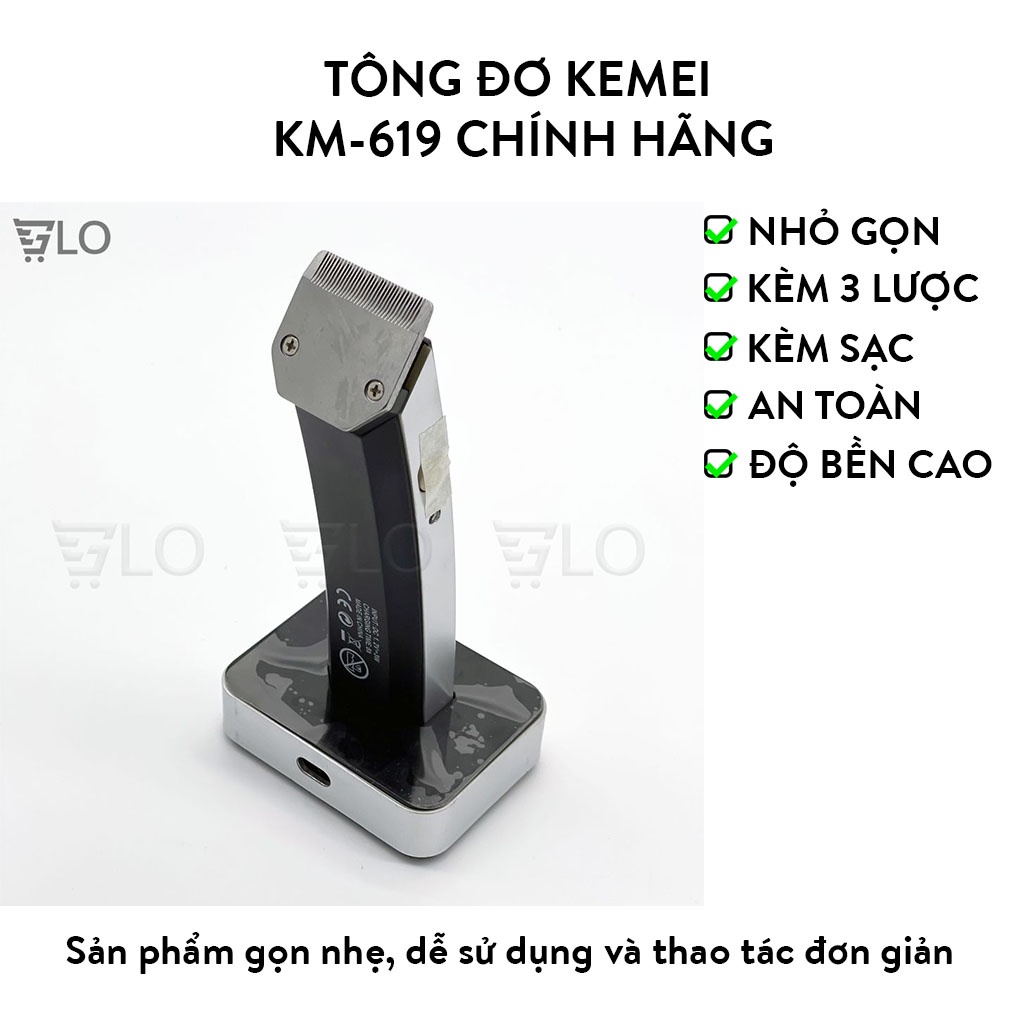 Tông Đơ Kemei KM-619 Chính Hãng
