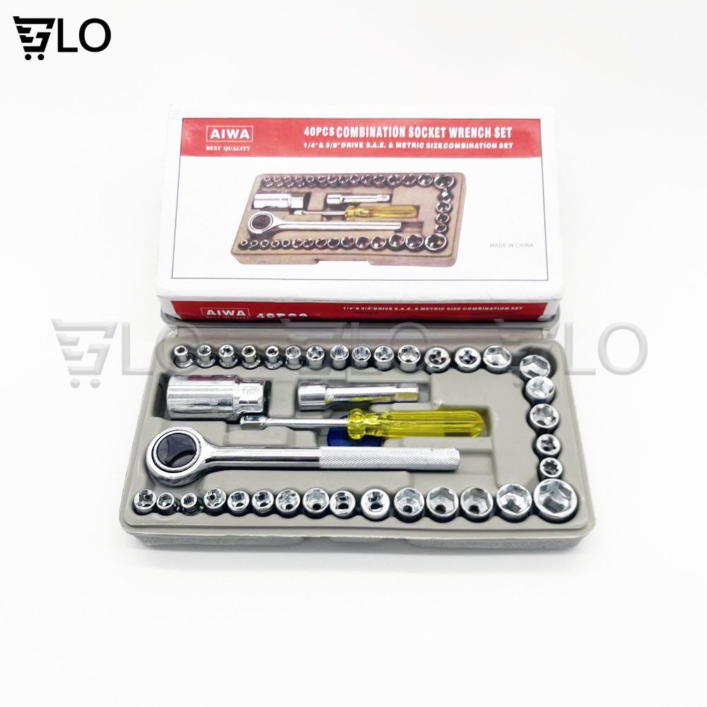 Bộ Đồ Nghề Sửa Chữa Xe Ô Tô Và Xe Máy 40 Món