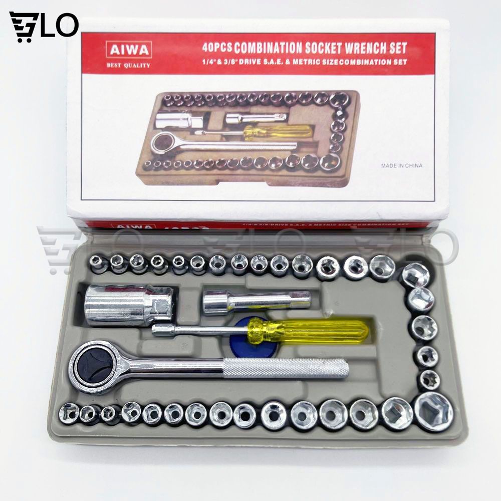 Bộ Đồ Nghề Sửa Chữa Xe Ô Tô Và Xe Máy 40 Món