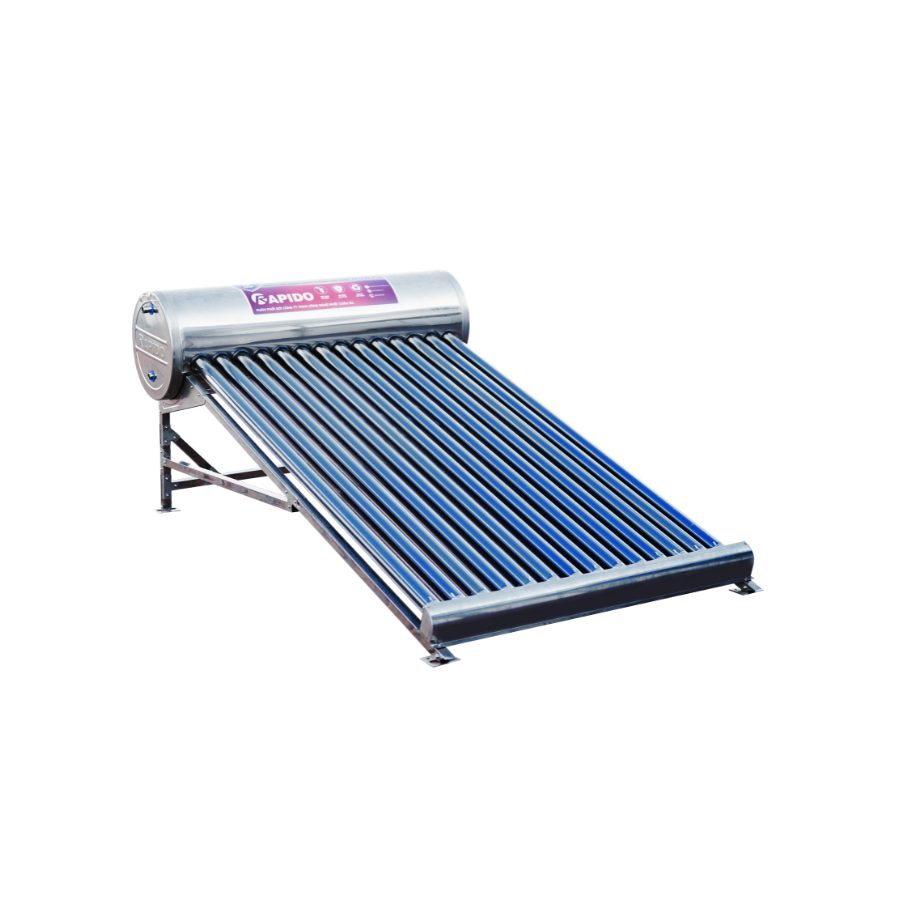 Máy nước nóng năng lượng mặt trời Rapido RUBY sử dụng ống thủy tinh thu nhiệt chân không - Hàng Bếp 3B