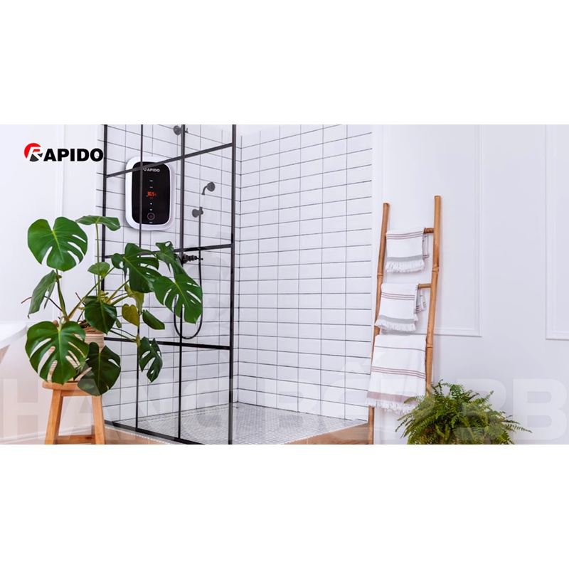 Máy nước nóng trực tiếp Rapido Stern RIG-SN 4.5 tiết kiệm năng lượng - Kèm vòi sen cao cấp - Hàng Bếp 3B
