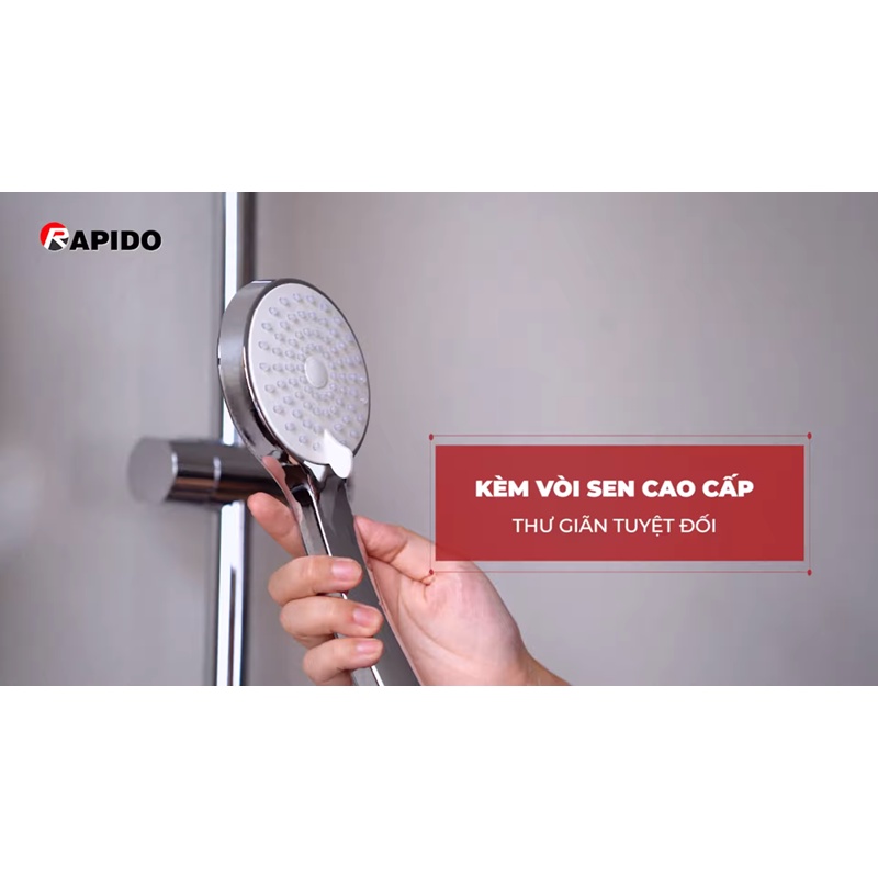 Máy nước nóng trực tiếp Rapido Stern RIG-SN 4.5 tiết kiệm năng lượng - Kèm vòi sen cao cấp - Hàng Bếp 3B