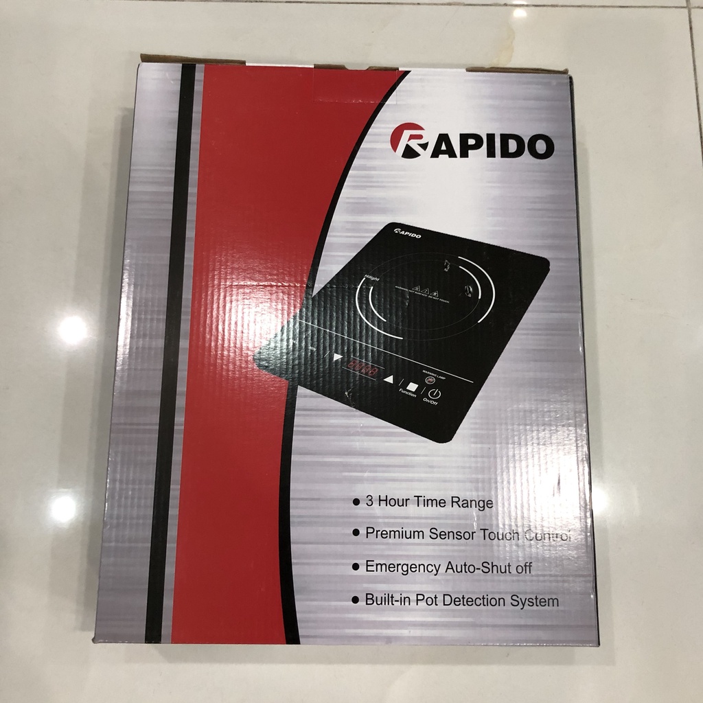 Bếp hồng ngoại cảm ứng 2000W Rapido RC2000ES - Thương hiệu Đức - Không kén nồi, chảo - Hàng Bếp 3B