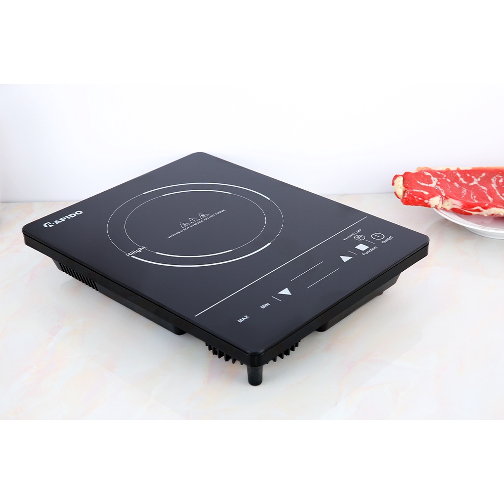 Bếp hồng ngoại cảm ứng 2000W Rapido RC2000ES - Thương hiệu Đức - Không kén nồi, chảo - Hàng Bếp 3B