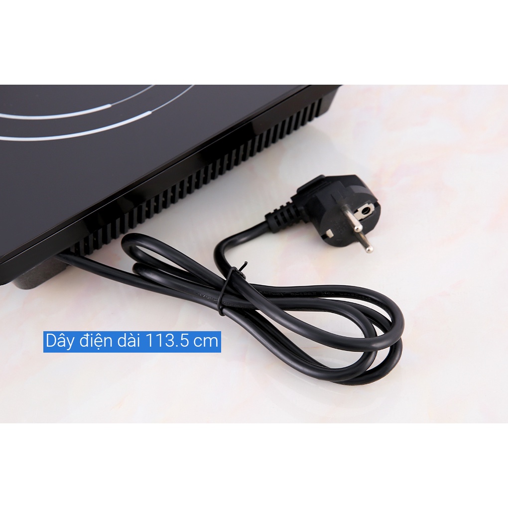 Bếp hồng ngoại cảm ứng 2000W Rapido RC2000ES - Thương hiệu Đức - Không kén nồi, chảo - Hàng Bếp 3B