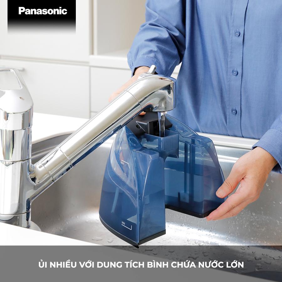 Bàn ủi hơi nước Panasonic NI-GT200ARA/NI-GT500NRA - Màu xanh/nâu - Công suất 2400W - Hàng Bếp 3B