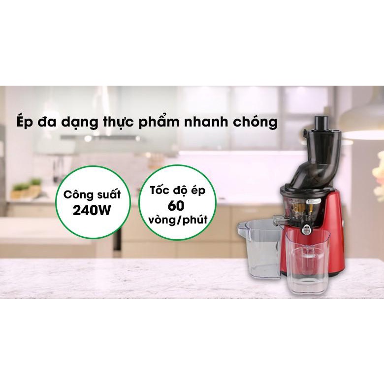 Máy ép chậm Kuvings E7000 màu đỏ - Hàng Bếp 3B - Bảo hành 12 tháng