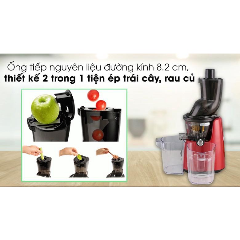 Máy ép chậm Kuvings E7000 màu đỏ - Hàng Bếp 3B - Bảo hành 12 tháng