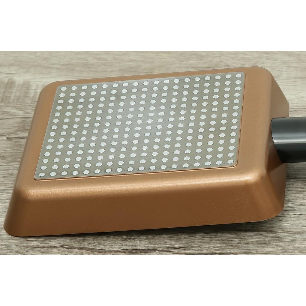 Chảo chiên vuông 18cm Visions VS-EP18-AB/JP - Chảo chống dính - DÙNG ĐƯỢC BẾP TỪ - Hàng Bếp 3B