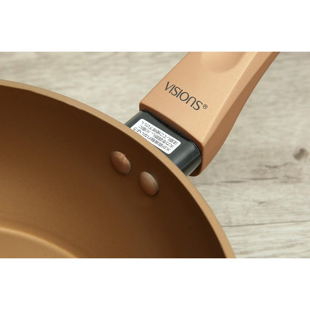 Chảo sâu lòng Visions VS-WP24-AB/JP (24cm) và VS-WP28-AB/JP (28cm) - DÙNG ĐƯỢC BẾP TỪ - Hàng Bếp 3B