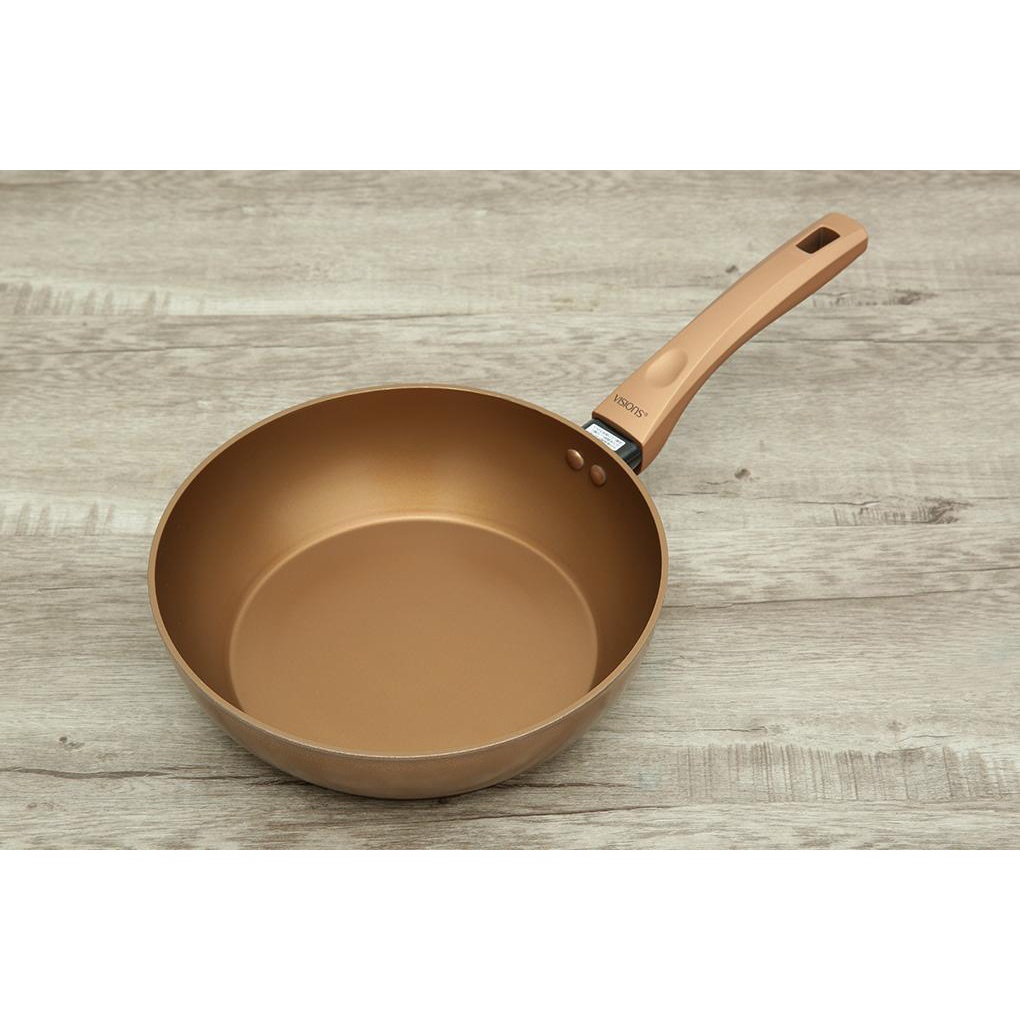 Chảo sâu lòng Visions VS-WP24-AB/JP (24cm) và VS-WP28-AB/JP (28cm) - DÙNG ĐƯỢC BẾP TỪ - Hàng Bếp 3B