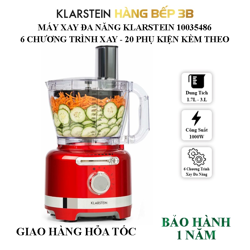 Máy xay đa năng Klarstein Luca -  Hàng Bếp 3B - Có bảo hành