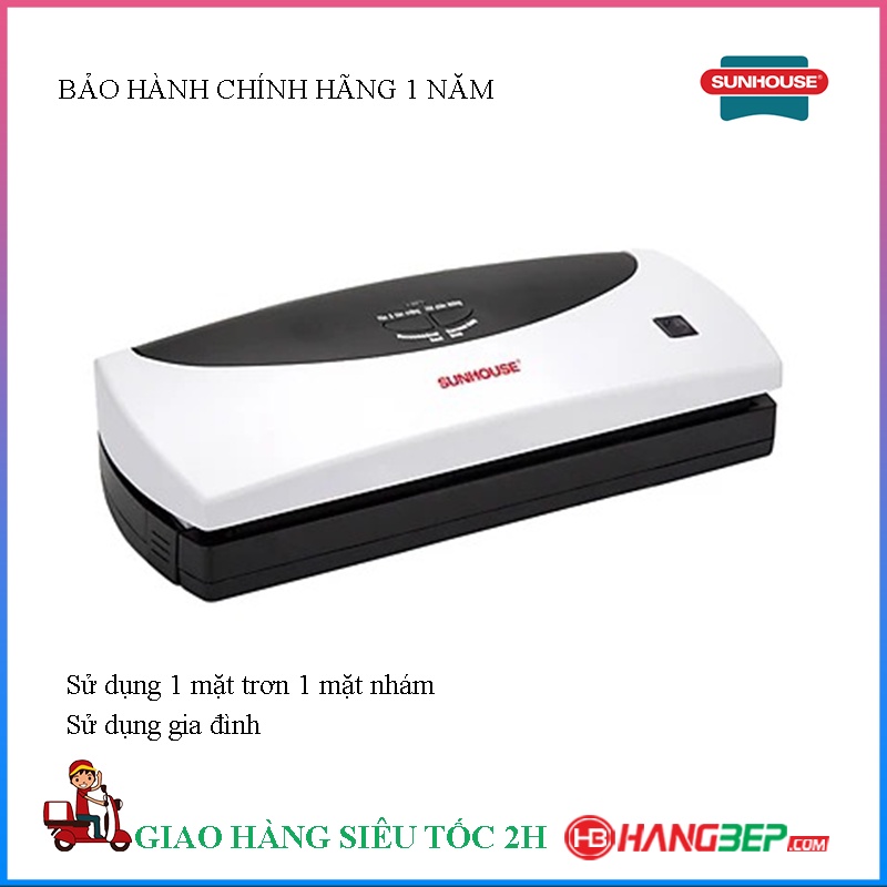 Máy hút chân không Sunhouse SHD5833 - Túi sử dụng 1 mặt trơn 1 mặt nhám