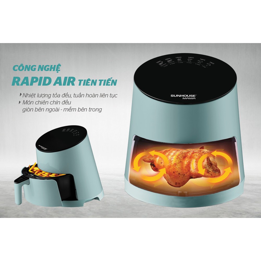 Nồi chiên không dầu 3.5L Sunhouse Mama SHD4085G