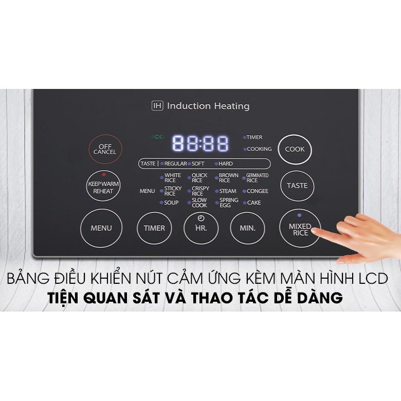 Nồi cơm điện tử cao tần cảm ứng Toshiba 1.8 lít RC-18IP1PV / 1 lít RC-10IP1PV [MIỄN PHÍ GIAO HÀNG TPHCM]