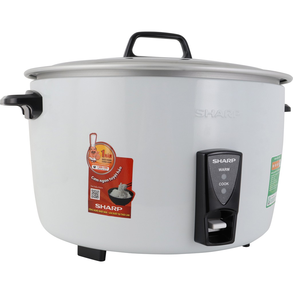 Nồi cơm điện nắp rời Sharp 7 lít KSH-77V - Hàng chính hãng bảo hành 12 tháng toàn quốc