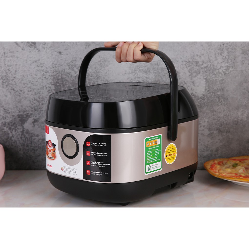 Nồi cơm điện tử cao tần cảm ứng Toshiba 1.0 lít RC-10IX1PV [MIỄN PHÍ GIAO HÀNG TPHCM]