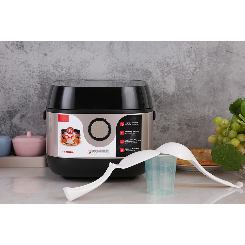 Nồi cơm điện tử cao tần cảm ứng Toshiba 1.0 lít RC-10IX1PV [MIỄN PHÍ GIAO HÀNG TPHCM]