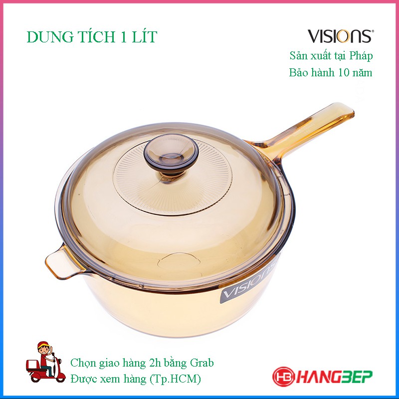 Quánh thủy tinh 1 lít Visions VSP-1/CL1 - Bảo hành 10 năm