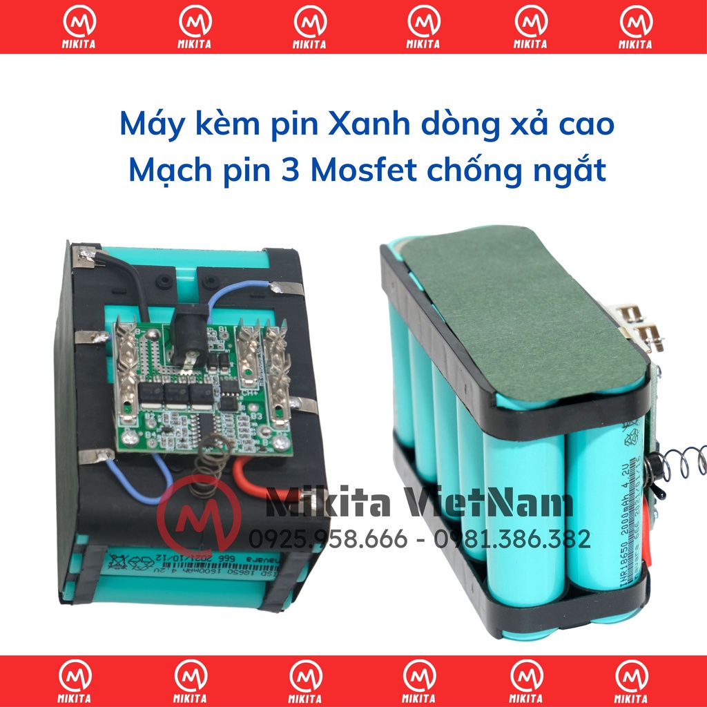 Máy siết bulong Makita 20v lực siết 880N.m động cơ không chổi than tặng đầu khẩu và đầu chuyển vít