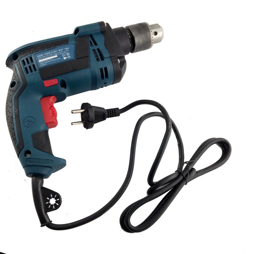 Máy khoan điện Bosch, máy khoan tường sắt gỗ 13 ly RE full đồ nghề gia đình tặng kèm phụ kiện 45 chi tiết