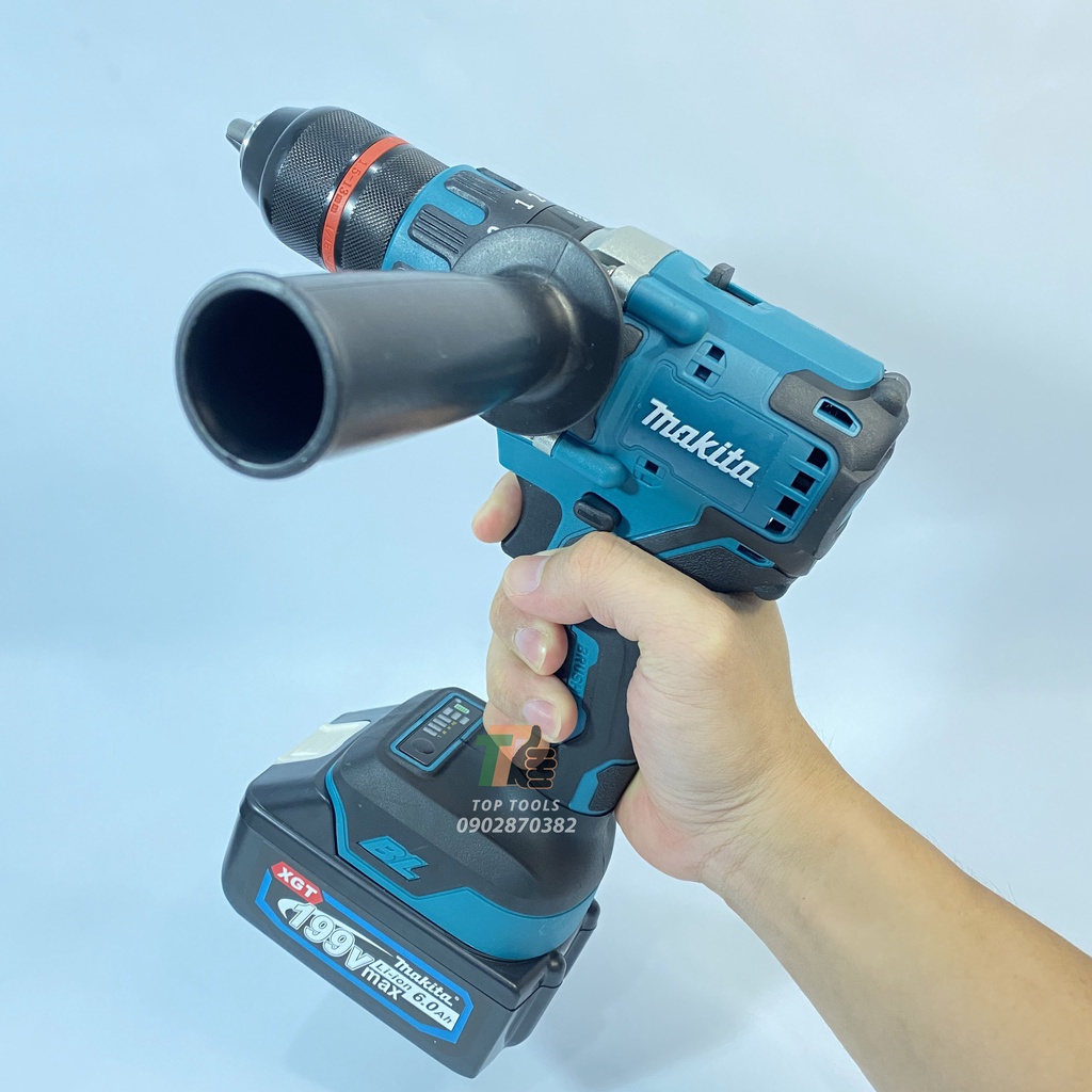 Máy khoan pin Makita không chổi than sử dụng chân Pin thông dụng, Đầu kẹp autolock