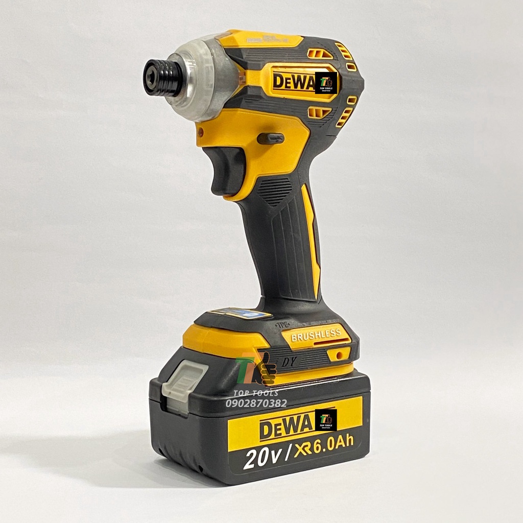 Máy bắn vít, Máy chuyên vít cầm tay động cơ không chổi than tặng đầu bắn vít và đầu bắn tôn