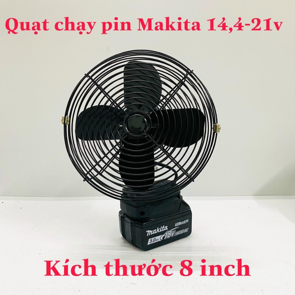 Quạt chạy pin Makita dùng pin phổ thông Makita 14,4v - 21v