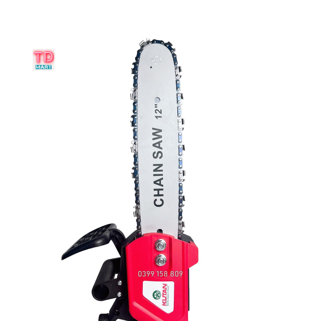 Máy cưa xích Pin KUTAN không chổi than lam xích 12inch (chung chân pin Makita 18V)