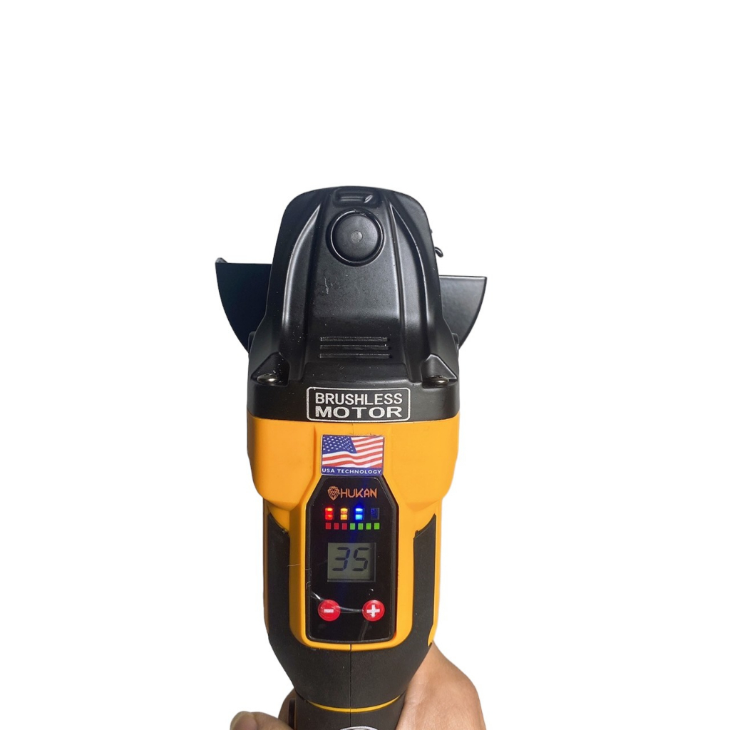 Thân máy mài pin HUKAN HK AG8300BL không chổi than, chỉnh lực điện tử, chân pin phổ thông
