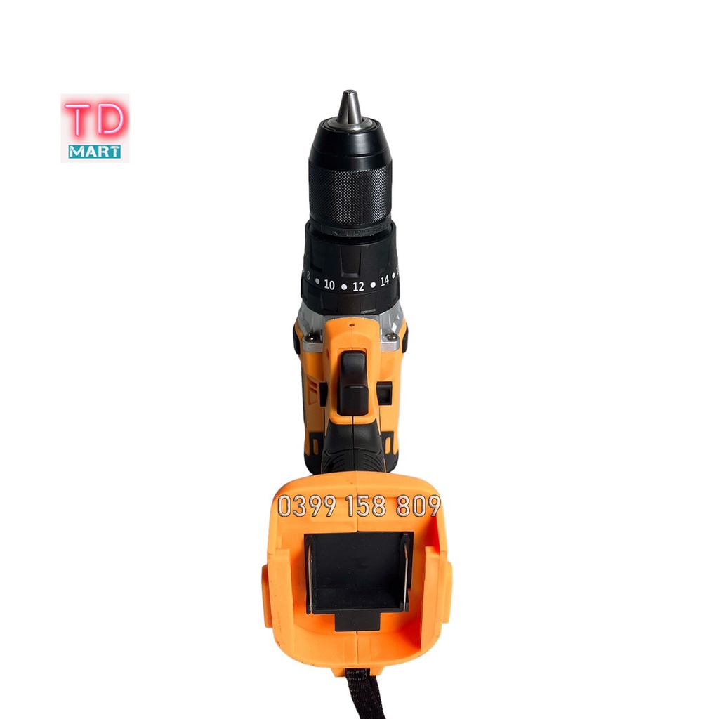 Thân máy khoan pin HUKAN 522 đầu kẹp 13mm 3 chức năng có búa khoan tường chân pin phổ thông