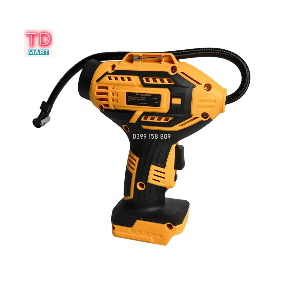 Thân máy bơm hơi dùng pin Hukan Z1000 mạnh mẽ chuyên bơm lốp xe đạp xe máy ô tô