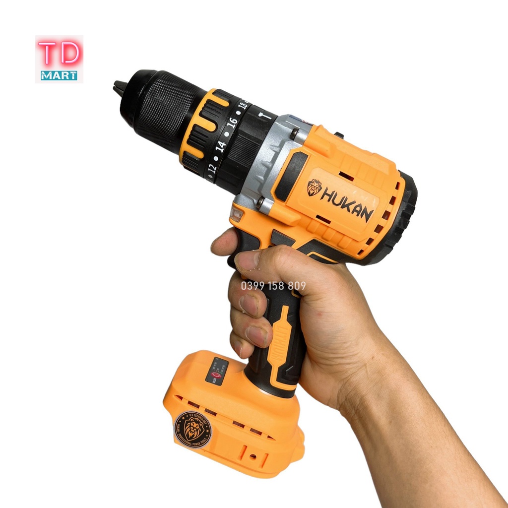 Thân Máy Khoan Pin 21v HUKAN F88 Chân Pin Phổ Thông