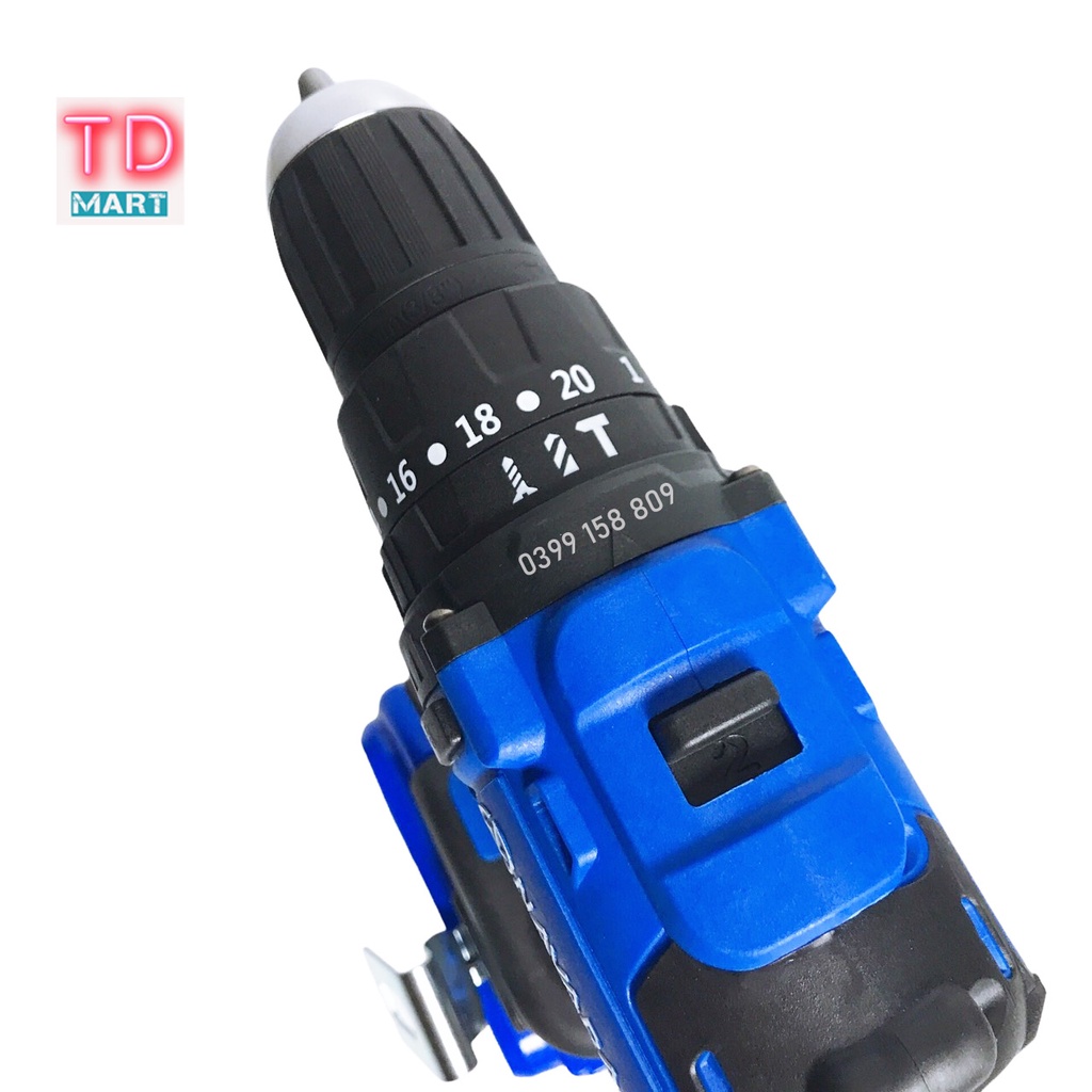 Máy khoan dùng pin 21v 3 Chức Năng Navara 7004 Động cơ Không Chổi Than Đầu 10 ly