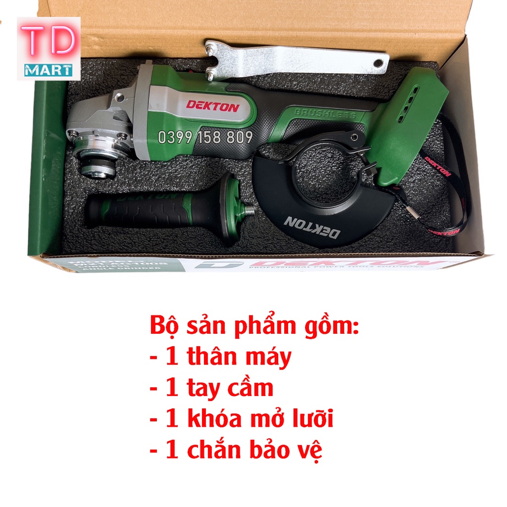 Thân Máy Mài Góc Dùng Pin DEKTON M21-AG100S Chân Pin Phổ Thông