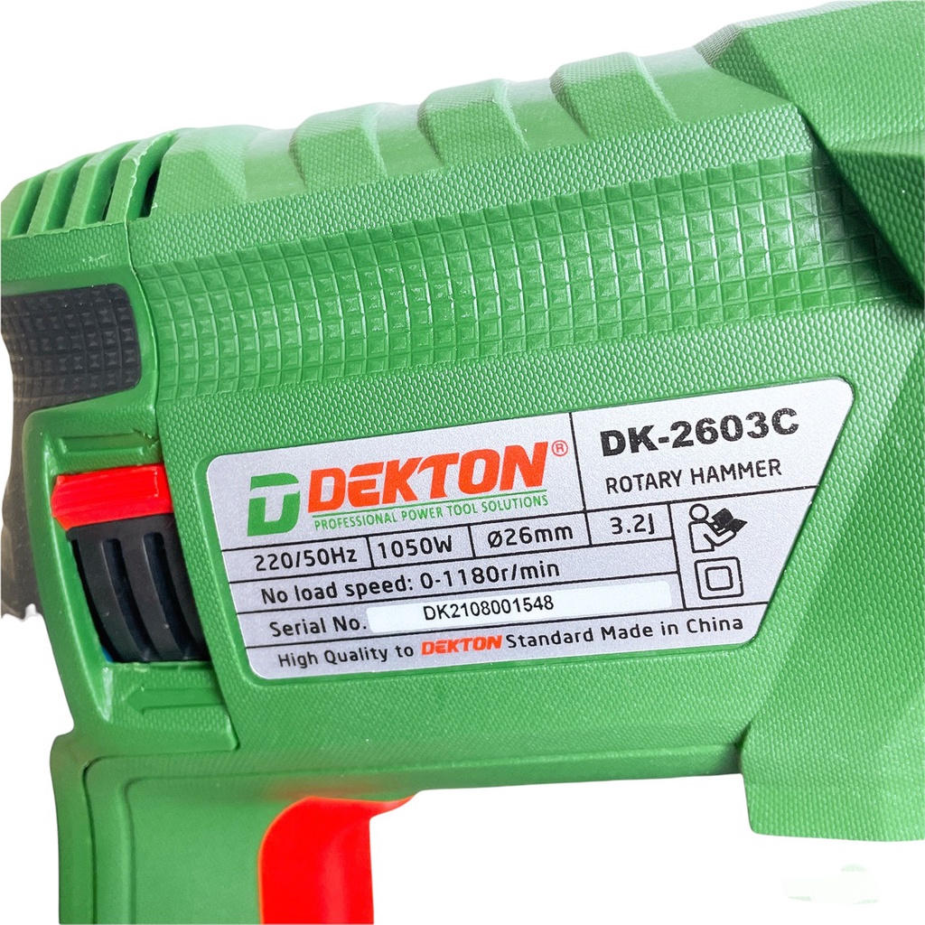 Máy khoan đục bê tông 3 chức năng Dekton DK 2603C công suất 1050W