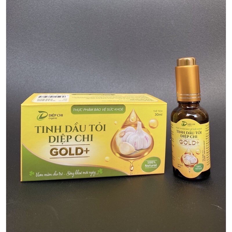 [Hết ho sổ mũi] Dầu tỏi Diệp Chi Gold 30ml chính hãng + quà