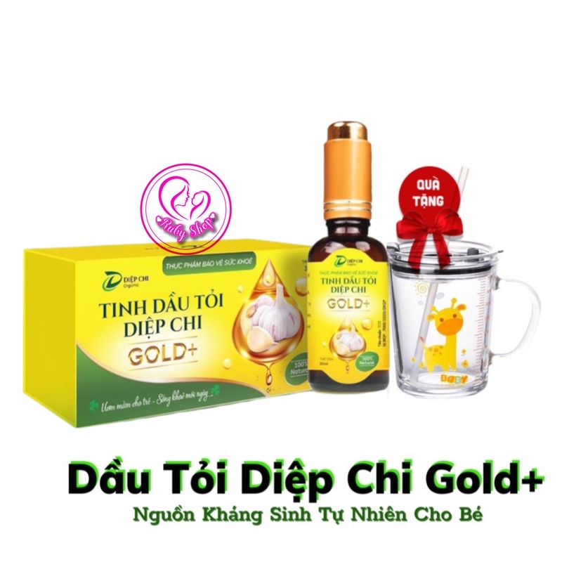 [Hết ho sổ mũi] Dầu tỏi Diệp Chi Gold 30ml chính hãng + quà